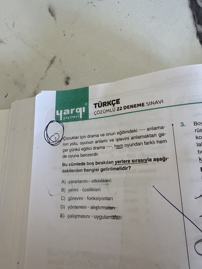 Bu soruya ne cevap verirdiniz?