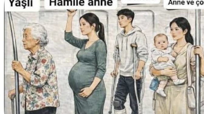 Toplu taşımada ayaktakilere yer verme sıranız nasıl? ya da  öyle bir sıra var mı?