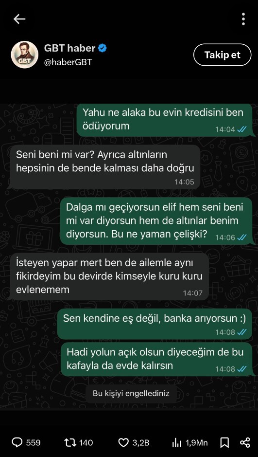 Düğün öncesi evi kendi üzerine isteyip Kuru kuru evlenmem diyen nişanlı haklı mı?