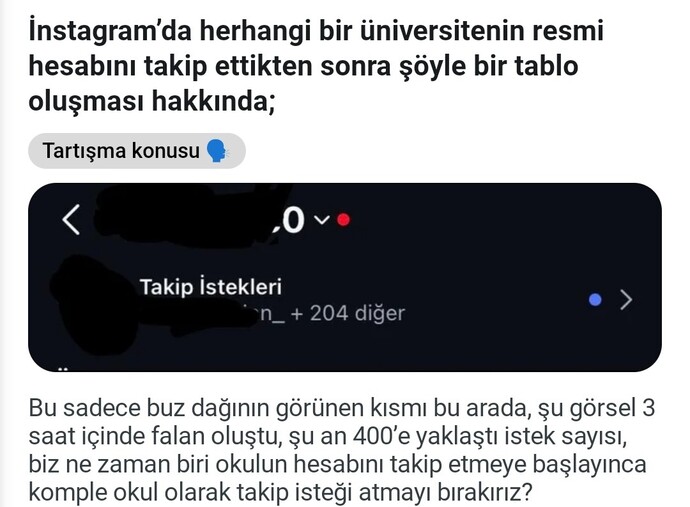 Üniversitenizin Instagram hesabını takip ediyor musunuz?