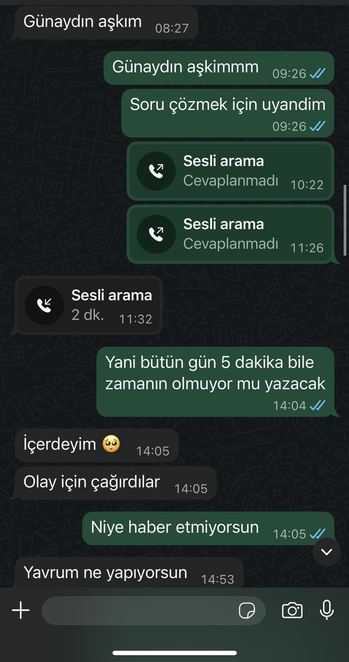 Bana karşı çok ilgisiz değil mi sizce ayrılmam mi gerekiyor?