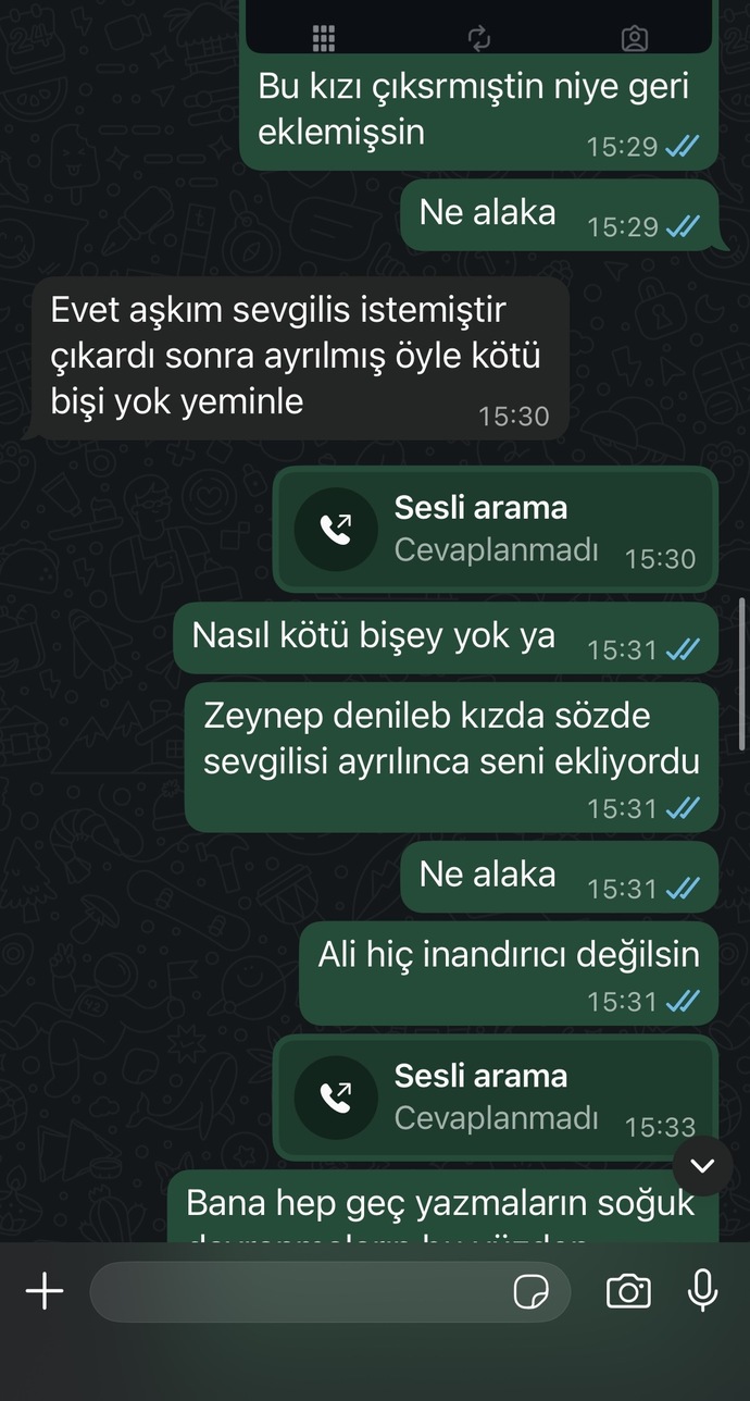 Bana karşı çok ilgisiz değil mi sizce ayrılmam mi gerekiyor?