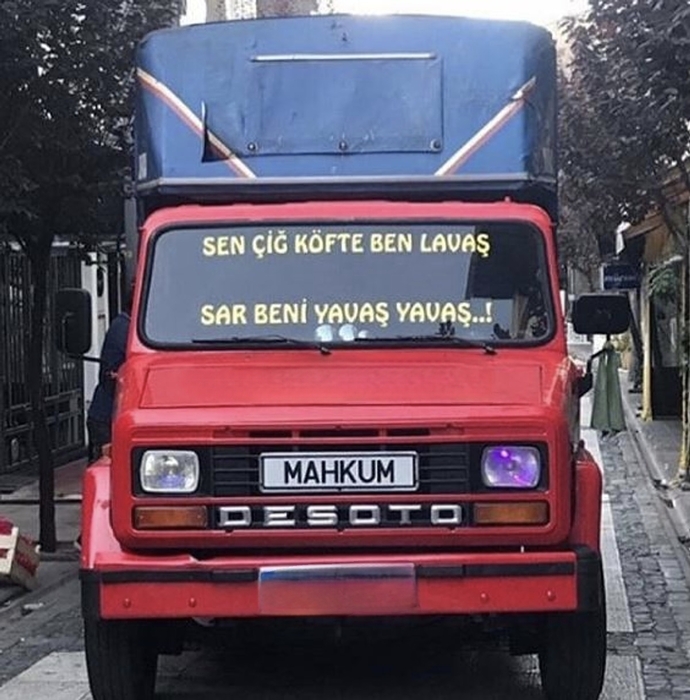 Bi kamyon arkası yazı paylaşır mısın?