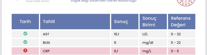 Tahlil sonuçlarımda hangi değerler düşük çıkmış olabilir, yorumlar mısınız?