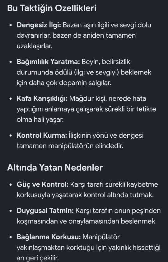 Bir sıcak bir soğuk davranan erkeğin gerçek amacı ne?
