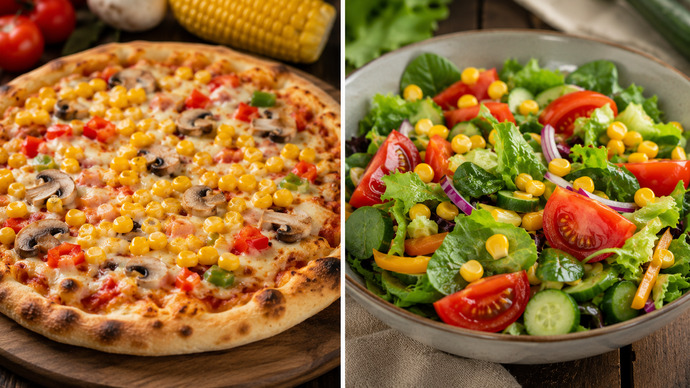 Mısır pizzaya mı, salataya mı daha çok yakışıyor?