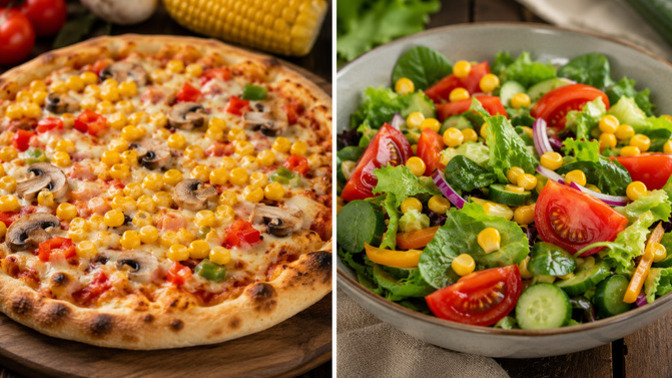 Mısır pizzaya mı, salataya mı daha çok yakışıyor?