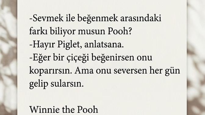 Sevmek ile beğenmek arasındaki farkı ayırt edebiliyor musun?