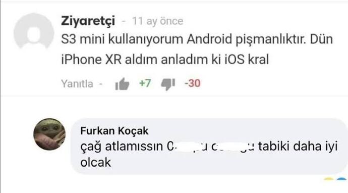 Kullandiginiz telefondan memnun musunuz?
