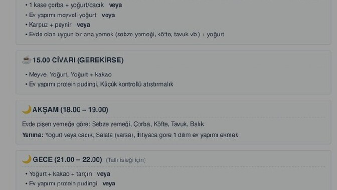 Yapay zeka ile hazırladığım esnek kişisel diyet listem sizce nasıl, işe yarar mı?