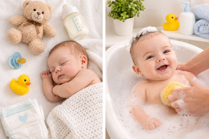 Bebeklerde banyo yaparken bebek sabunu mu yoksa bebek duş jeli mi kullanmak daha iyi?