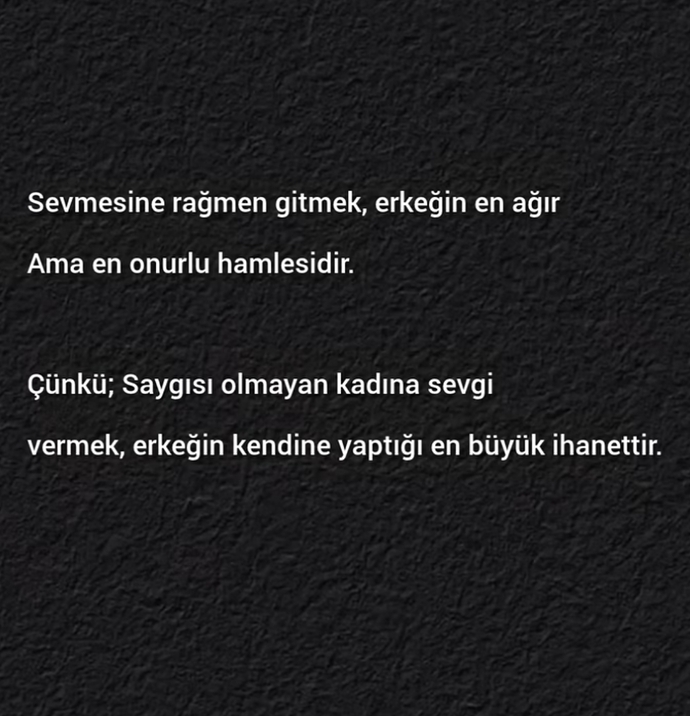 Sana saygısı olmayana sevgini verir misin?
