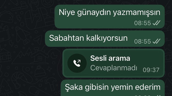 Sizce bana karşı çok soğuk değil mi hareketleri?