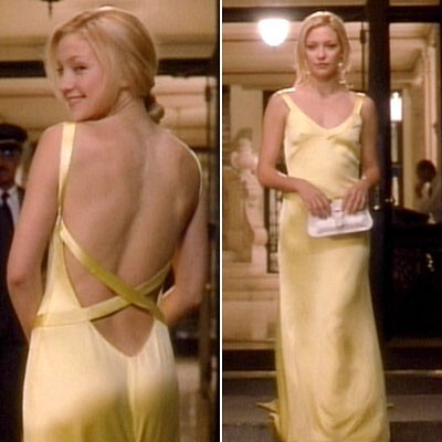 Kate Hudson ın How to Lose a Guy in 10 Days filminde giydiği ikonik sarı elbisesi sizce çekici mi?