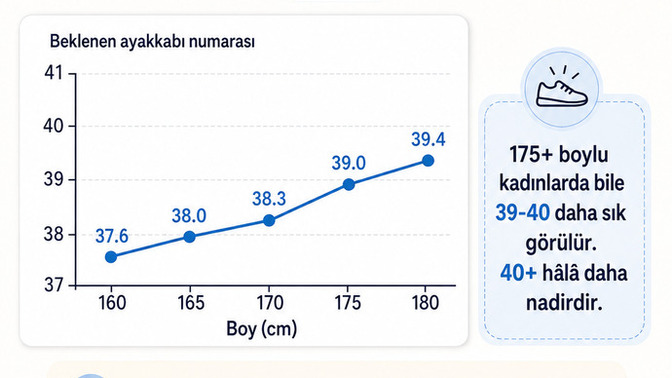 Uzun boylu kadınların ayakkabı numarası neden sandığımız kadar büyümüyor?