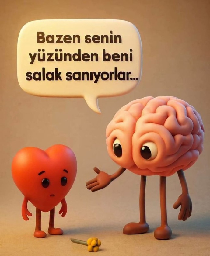 Beynin kalbine mesaj atabilse tek cümlesi ne olurdu?