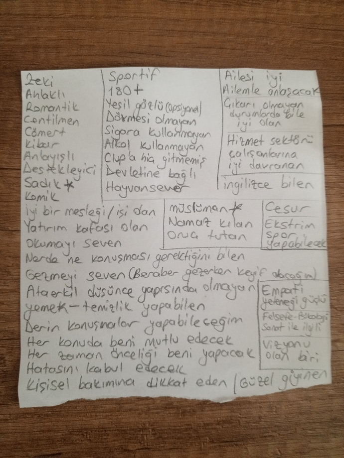 Şunu belirteyim 180+ ve yeşil göz hariç hepsi bende de var, karşımdan beklemem de normal bence