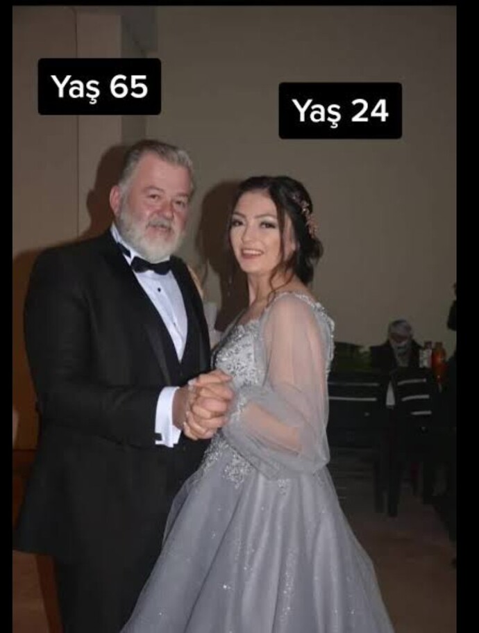 Sırf maddiyat için kendinden yaşça büyük biriyle evlenir misin?