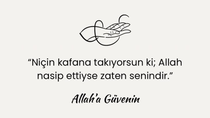 Nasip olayı çok güzel değil mi?