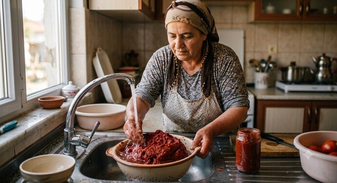 Salçayı yıkayıp kullanma akımı başlamış. Sen de yapıyor musun bunu?
