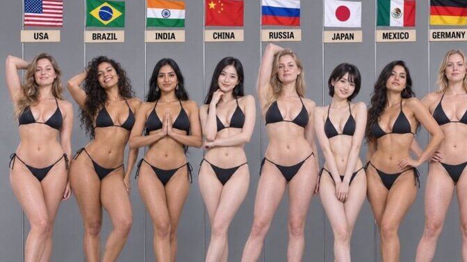 Sizce hangi ülkenin kadını daha güzel, vücudu daha estetik görünüyor?