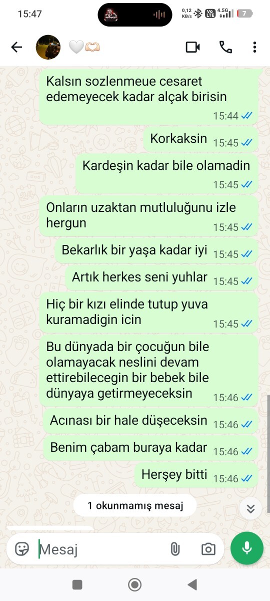 Evlenmeten kaçan beni oyalayan kullanan kişiye böyle yazdım yanlışmı yaptım?