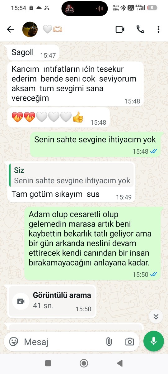 Evlilikten kaçan sevgilime böyle yazdım ayrılacağım artık oyalamasindan bıktım sizce yanlışmı yazdım?
