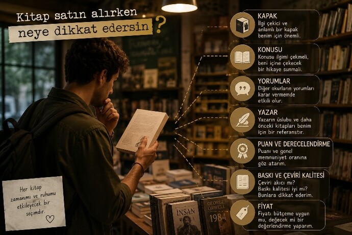 Kitap satın alırken neye dikkat edersin?