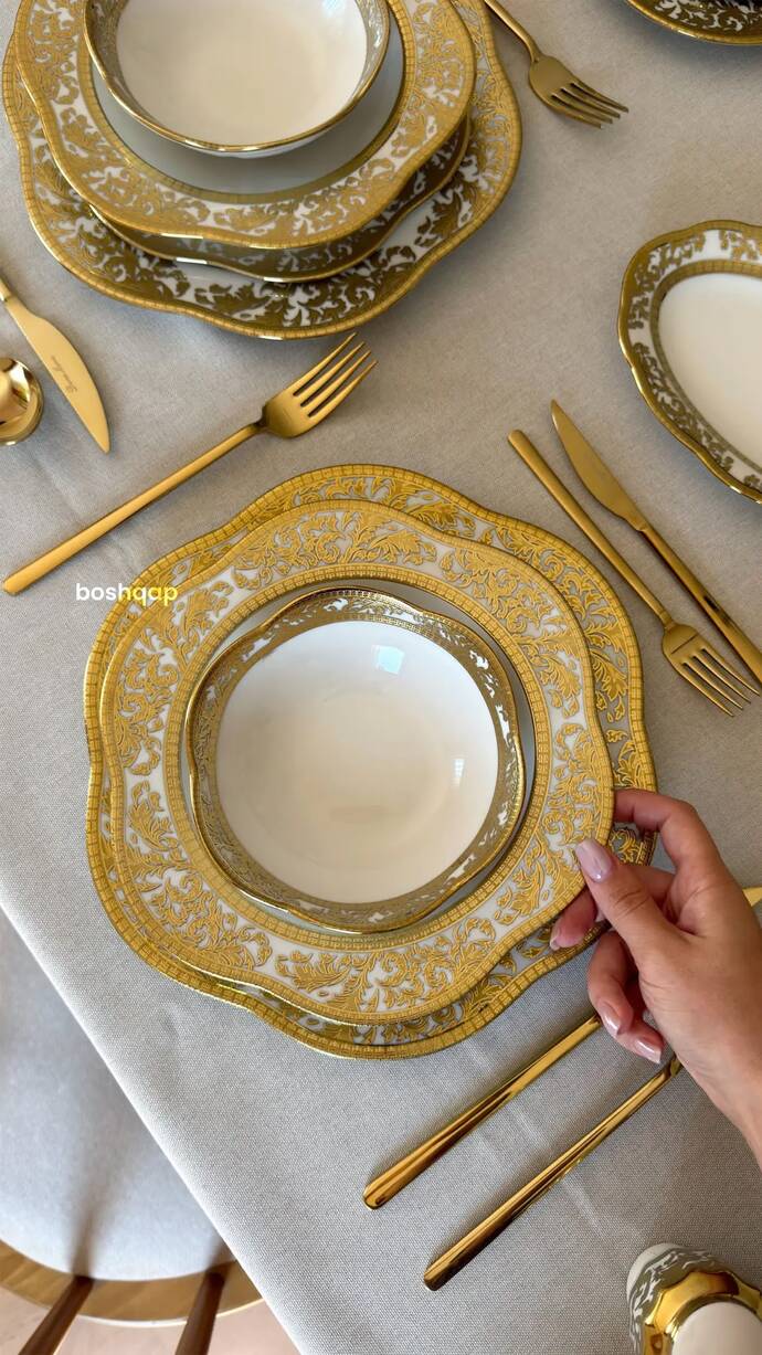 Çeyiz için bu yemek takımı nasıl, yoksa daha şık bir set mi bakmalıyım🛍️👰‍♀️?