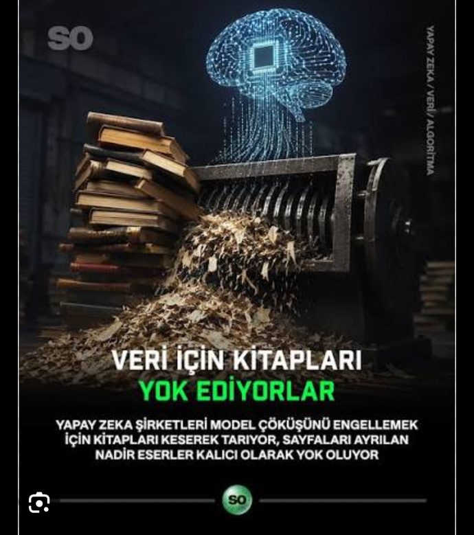 Yapay zeka sahaflardan toplu kitap satın alıp onları yok etmeye başladı 📚.. Sizce de bu GREAT RESET (BÜYÜK SIFIRLAMA) değil mi?