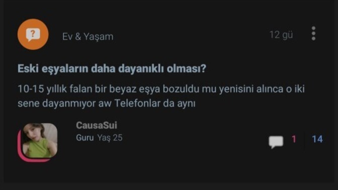 Sadece karşı cinsin sorularına mı gidiyorsunuz?