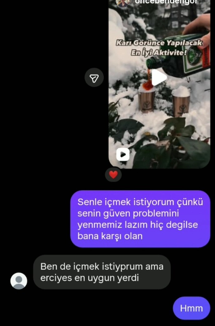 Sevgilinizle ayrıyken başka kızla içki muhabbeti yapmışsa. Oğluna çok güvenen annesine ayrılırken bu ssleri atmalı mıyım?