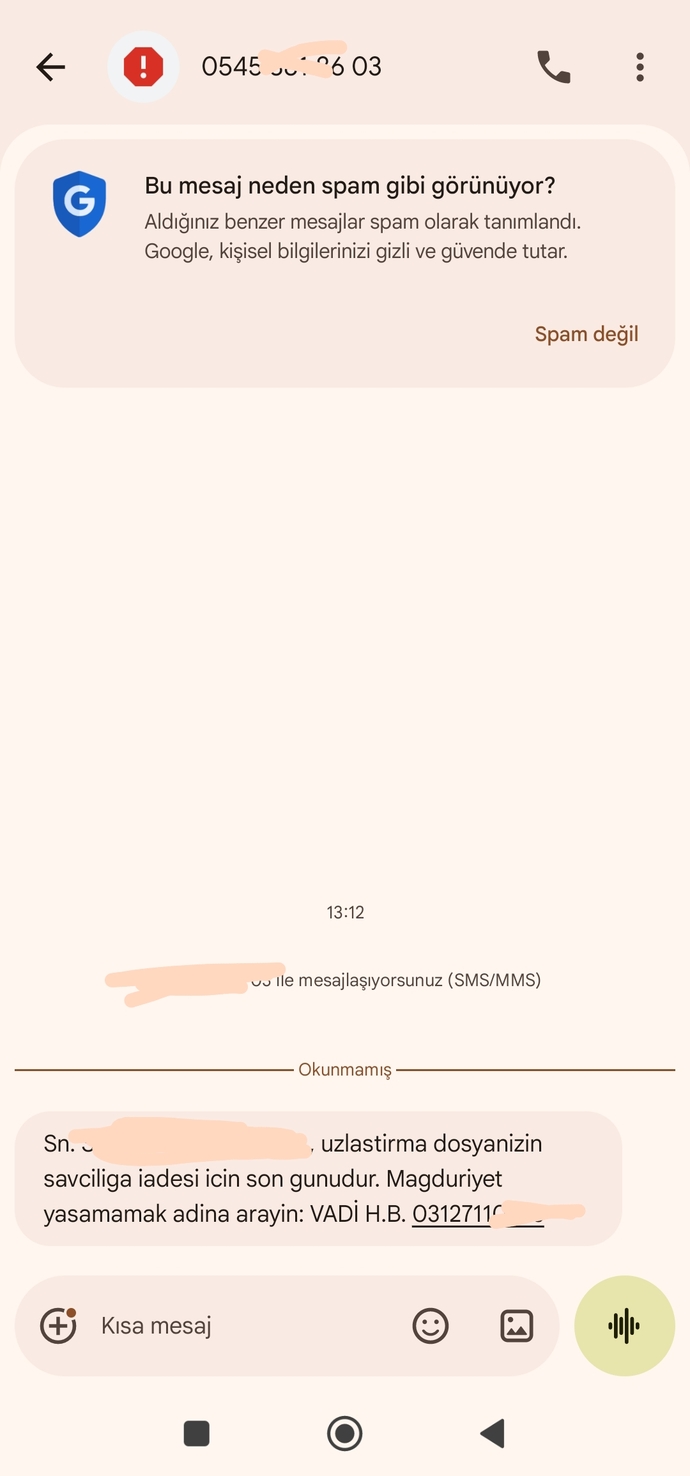 Böyle mesajlar alanlar var mı? Neyin nesidir?