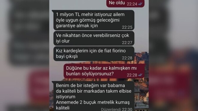 Evlilere sorum mehir olarak ne istediler ne verdiniz?