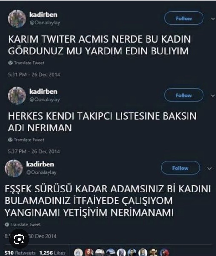 Arkadaşlarım kocamı burada görmüş şahmettin çık ortaya neredesin?