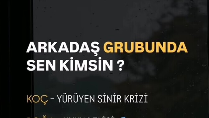 Burcuna göre arkadaş grubun da sen kimsin🤔?