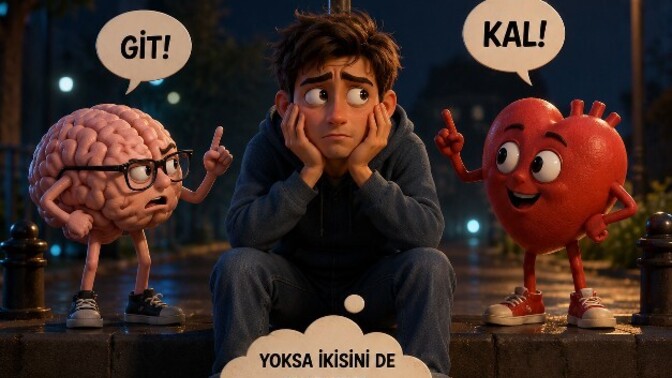 Mantığınız ‘git’ derken kalbiniz ‘kal’ diyorsa, siz hangisini dinliyorsunuz Yoksa ikisini de susturup uyuyor musunuz?