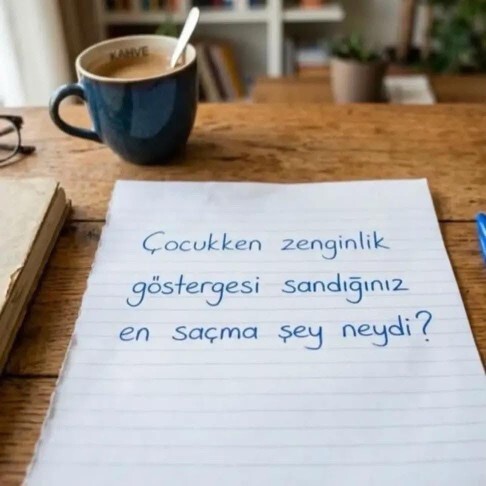 Çocukken zenginlik göstergesi sandığınız komik şeyler nelerdi?