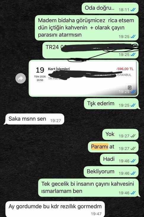 İkinci görüşme olmicaksa karşı taraftan ilk görüşme masrafını istemek doğru mu?