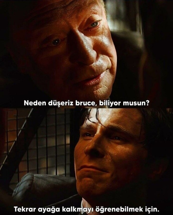 Düşmeden kalkmak öğrenilmez miiii?