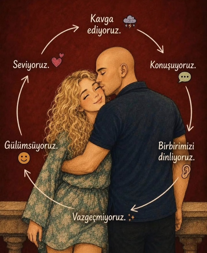 Sizce bir ilişkiyi ayakta tutan en önemli şey nedir. Sevgi mi, iletişim mi, emek mi. 👏?