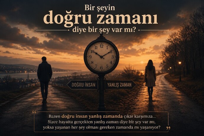 Bir şeyin doğru zamanı diye bir şey var mı?