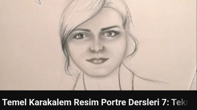 Youtube'tan azcık resim dersi alayım dedim, yanlışlıkla daha güzelini çizmişim 😆😅😎, haksız mıyım ama?
