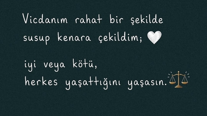 Herkes yaşattığını yaşamalı mı?