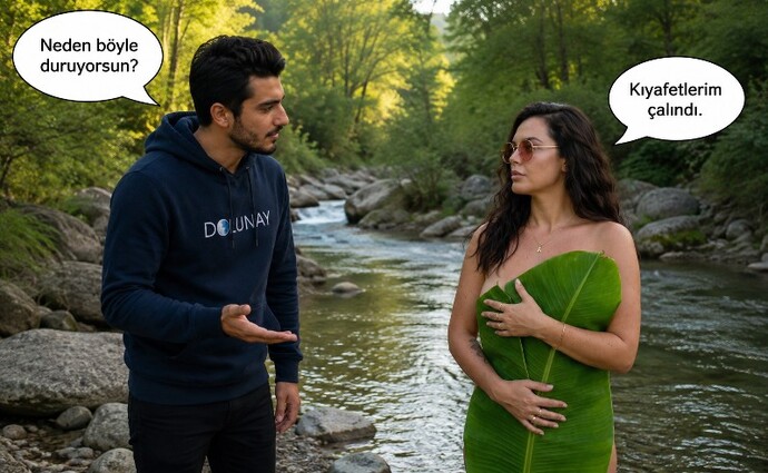 Üstündeki kıyafeti çalmış olsaydım, kadın ne giymiş olurdu?