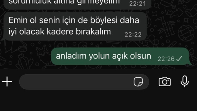 Böyle bir mesaj alsanız ilk tepkiniz ne olurdu, nasıl cevap verirdiniz?