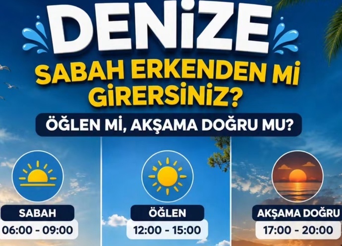 Denize hangi vakitlerde Girmeyi seviyorsunuz 🙄?