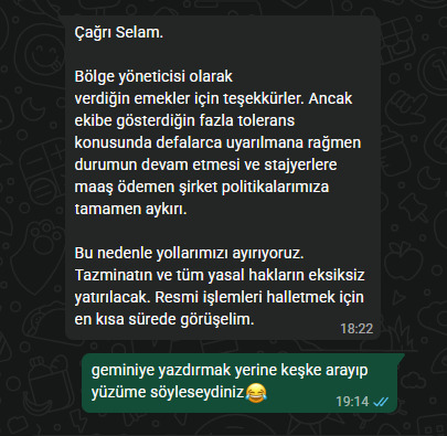 Hiç kovuldunuz mu?