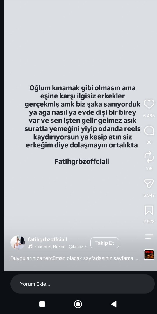 Su yazıyı gördüm bugün, ne düşünüyorsunuz? ?