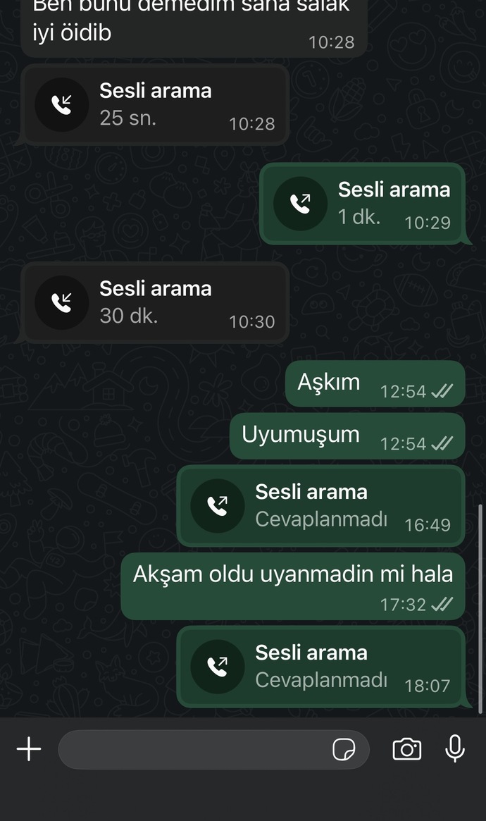 Dün düğünleri vardı uyumadı hâlâ cevap vermemeai normal mi?